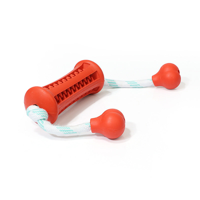 TUGME The Dog Rubber Toy Molar Teeth Cleaning Rod Wears The Rope To Bite The Rope