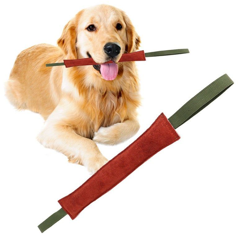 TUGME Dog Biting Stick Training Stick Biting Cowhide Biting Stick Training Dog Bite Force Training