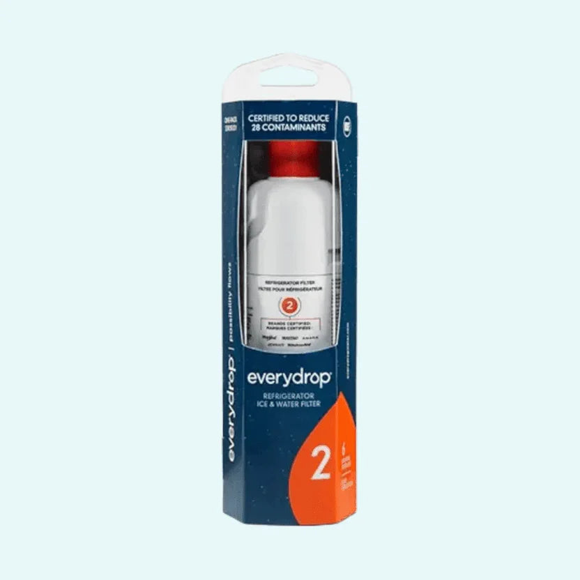Genuine EveryDrop EDR2RXD1 Refrigerator Water Filter 2 Replacement for Whirlpool & KitchenAid – 1 to 4 Pack