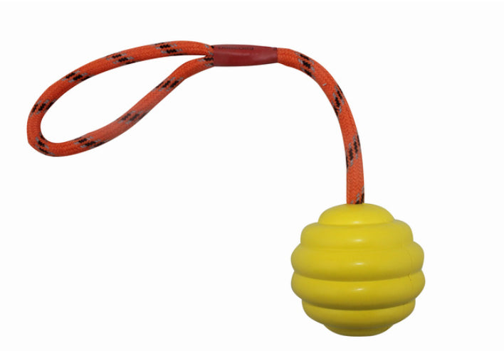 TUGME Ball Multi-color Optional Rubber Bite-resistant Molar Clean Tooth Rope Knot Interactive Training Pet Toy
