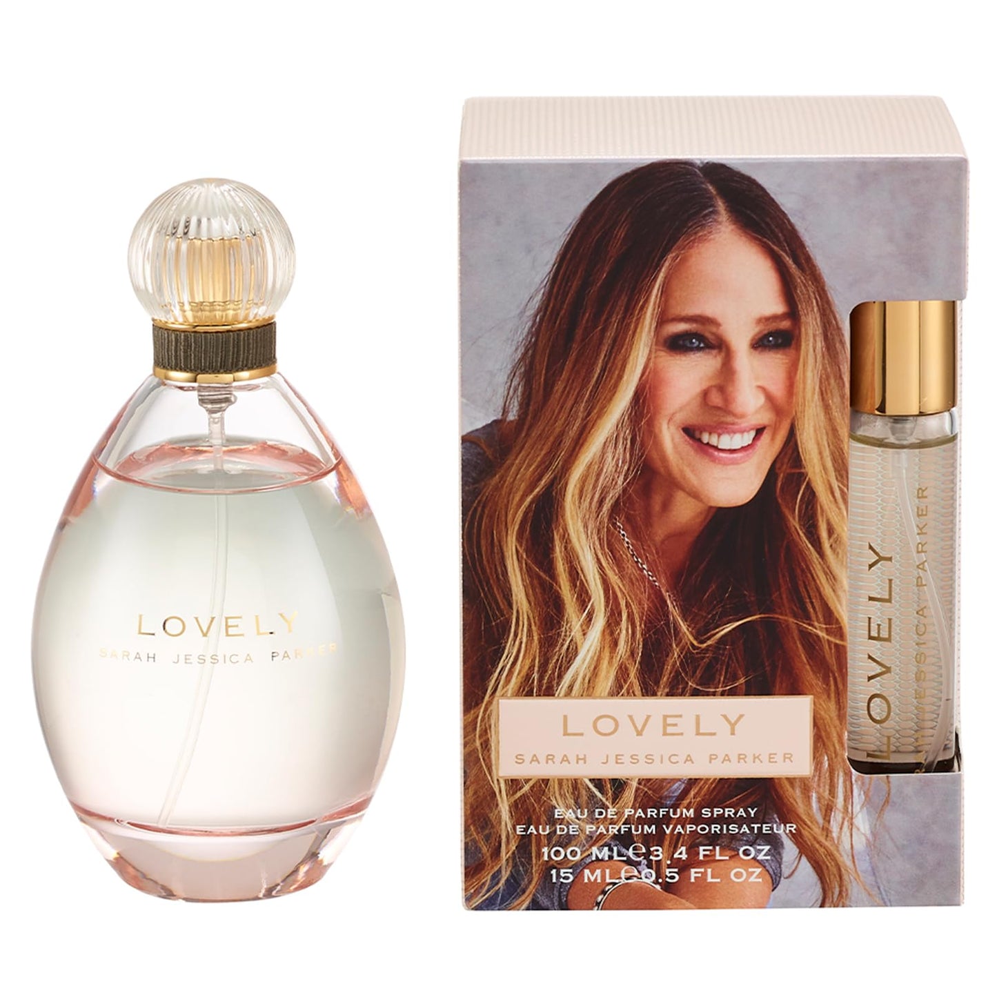 Sarah Jessica Parker Lovely Perfume Gift Set (Inc. 100ml Eau de Parfum for Women, 200ml Body Wash, 200ml Body Lotion). Perfume For Women Gift Sets - Genuine SJP Fragrance
