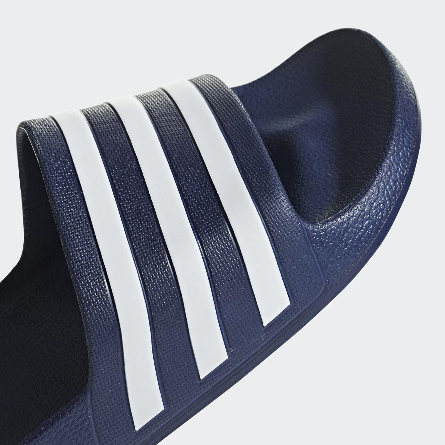 adidas Unisex Adilette Aqua Slides, Dark Blue/Cloud White/Dark Blue, 9 UK