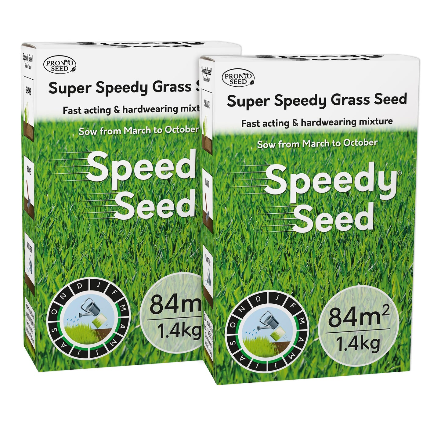 Premium Grass Seed 1.4 kg - Fast Growing, Hard-Wearing - Covers 84m² for Lawns & Overseeding - DEFRA Approved & Tailored for UK Climate (1.4kg)