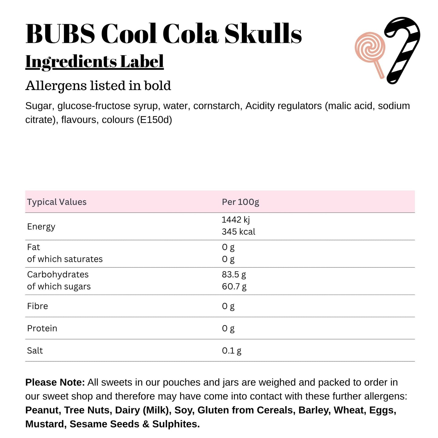 BUBS Cool Cola Skulls