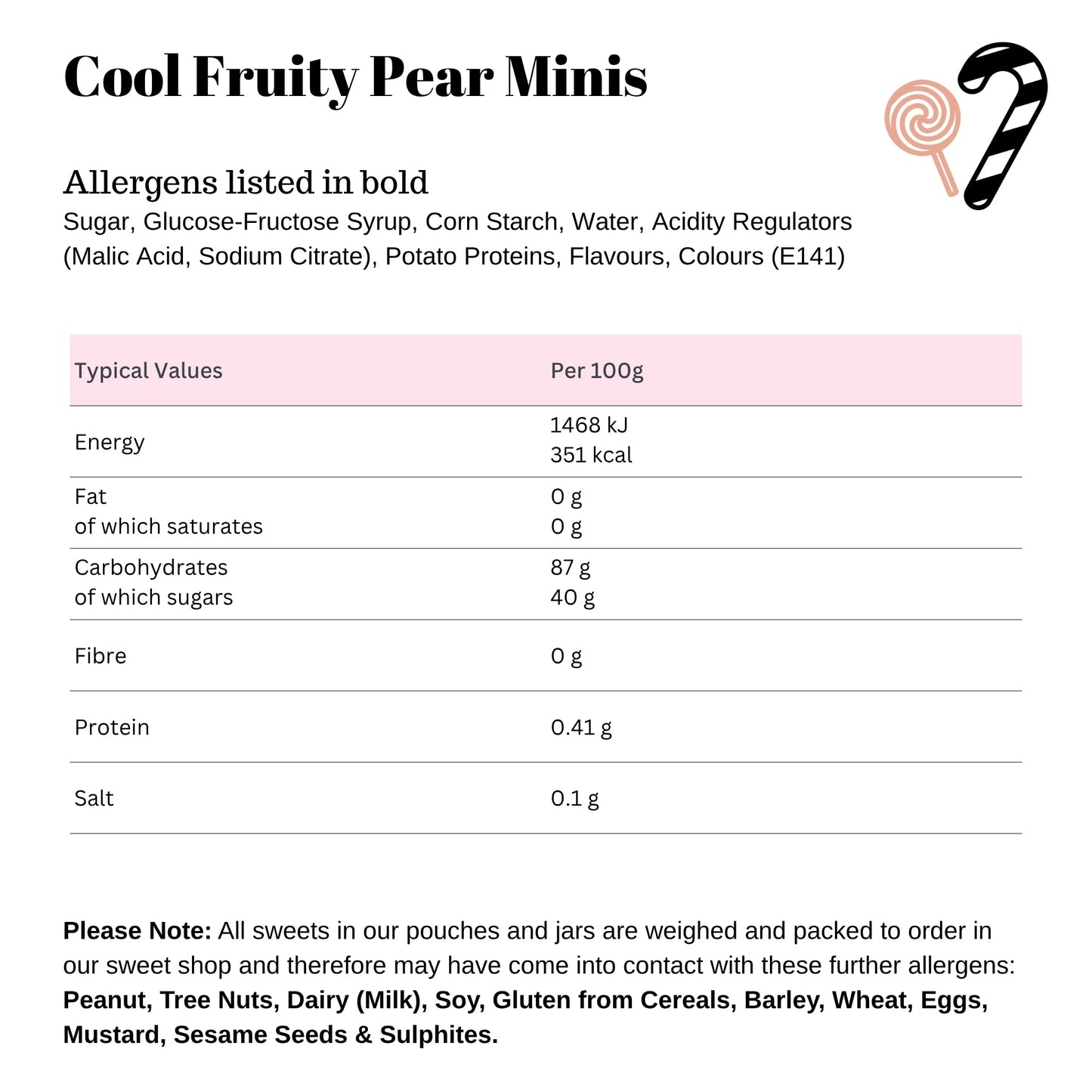 BUBS Cool Fruity Pear Minis