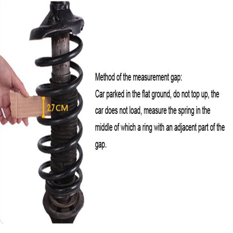 2 PCS Car Auto C+ Type Shock Absorber Spring Bumper Power Cushion Buffer, Spring Spacing: 32mm, Colloid Height: 60mm, C+ Type(Spring Spacing: 32mm, Height: 60mm)
