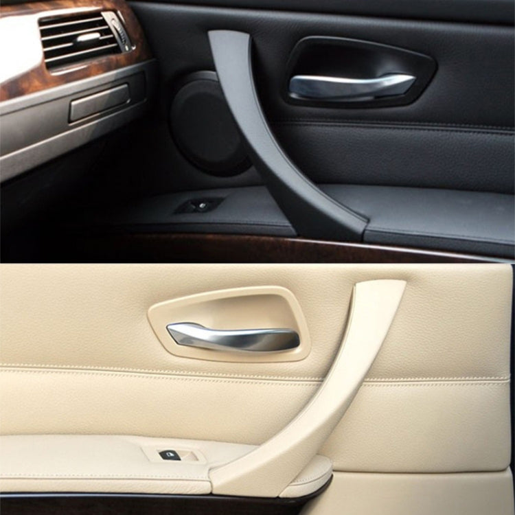 Car Left Side Inner Armrest Door Handle Assembly for BMW E90 2005-2012, Left and Right Drive Universal, Left Handle Assembly (Beige), Left Handle Assembly (Black), Left Handle Assembly (Grey)