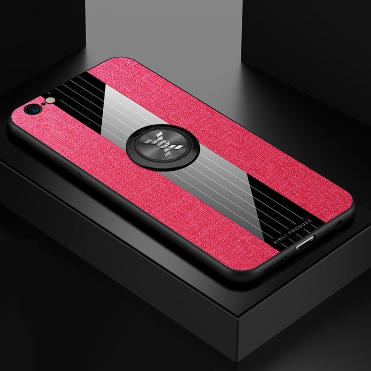 XINLI Stitching Cloth Textue Shockproof TPU Protective Case with Ring Holder, For iPhone XS Max, For iPhone 6 / 6s, For iPhone 6 Plus / 6s Plus