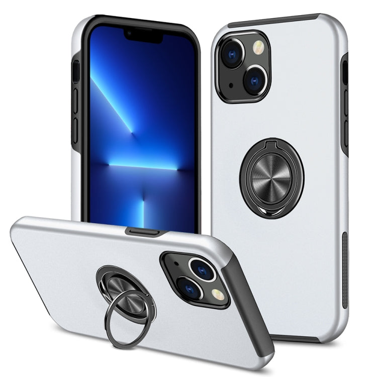 PC + TPU Shockproof Magnetic Protective Case with Invisible Ring Holder, For iPhone 13 mini, For iPhone 13, For iPhone 13 Pro