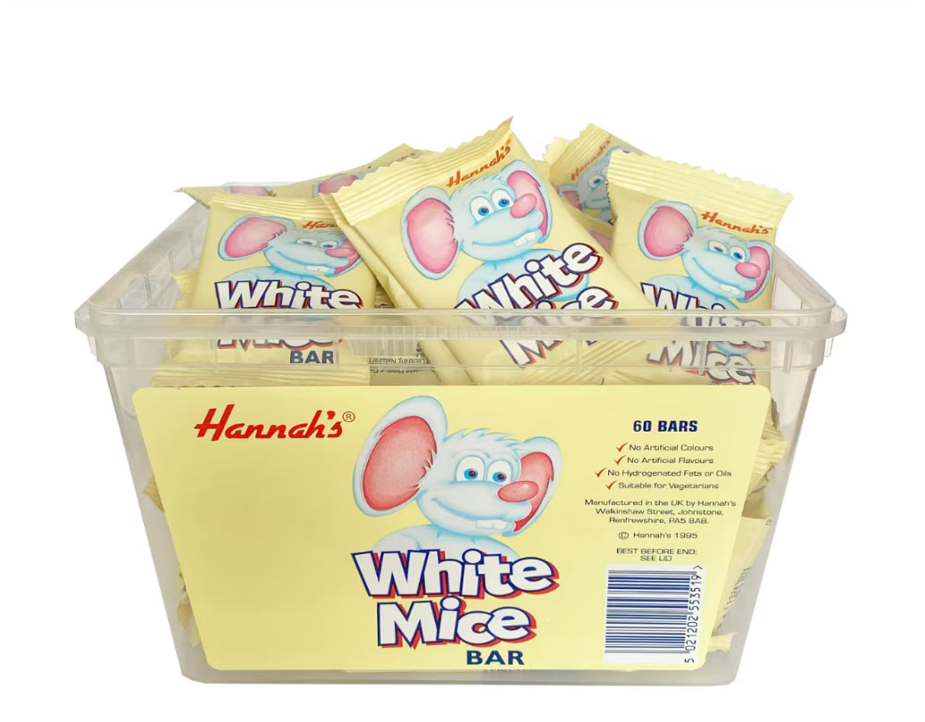 Hannahās White Mice Bars 14g