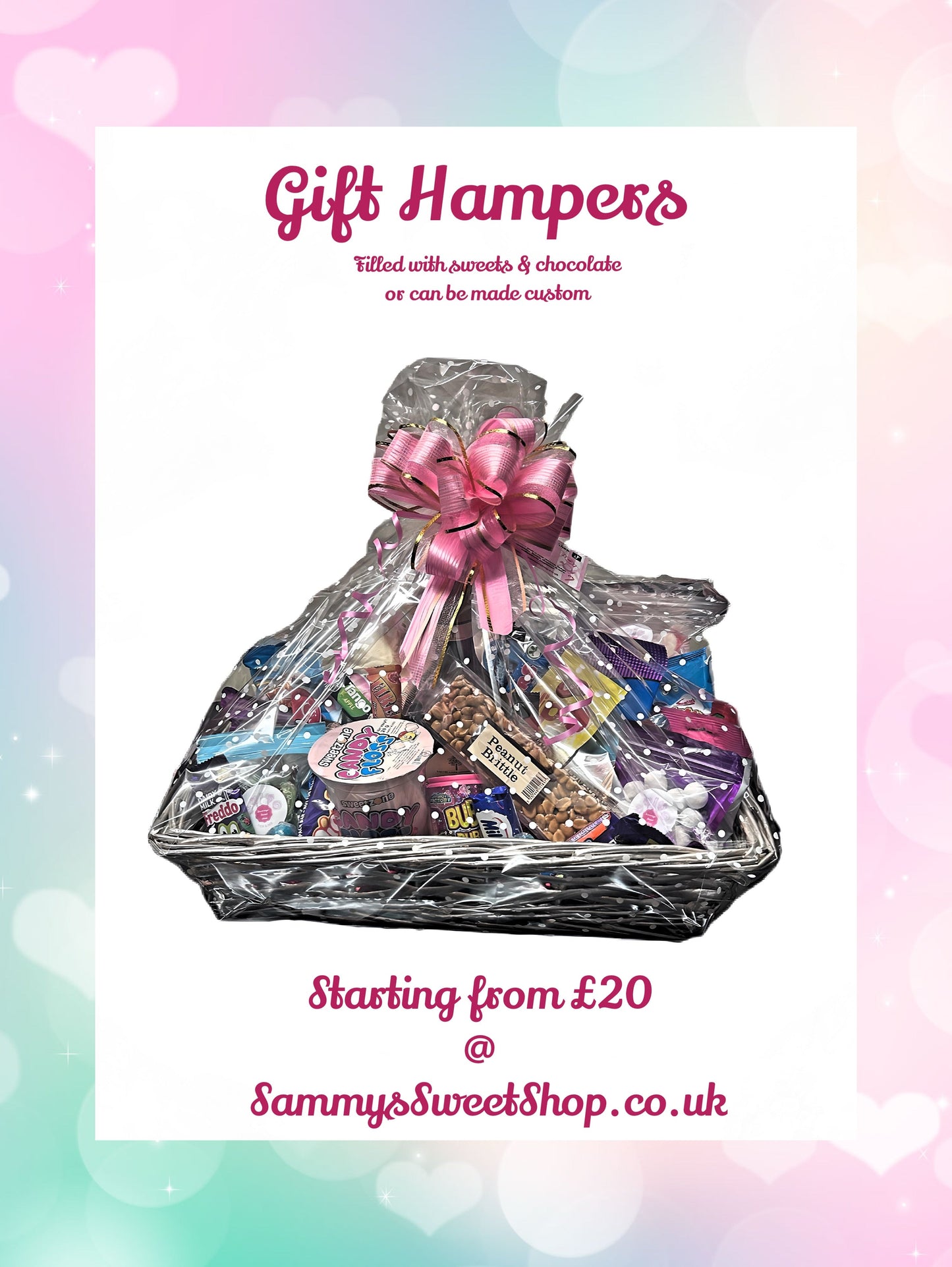 Sweet & chocolate gift hampers(starting from £20)