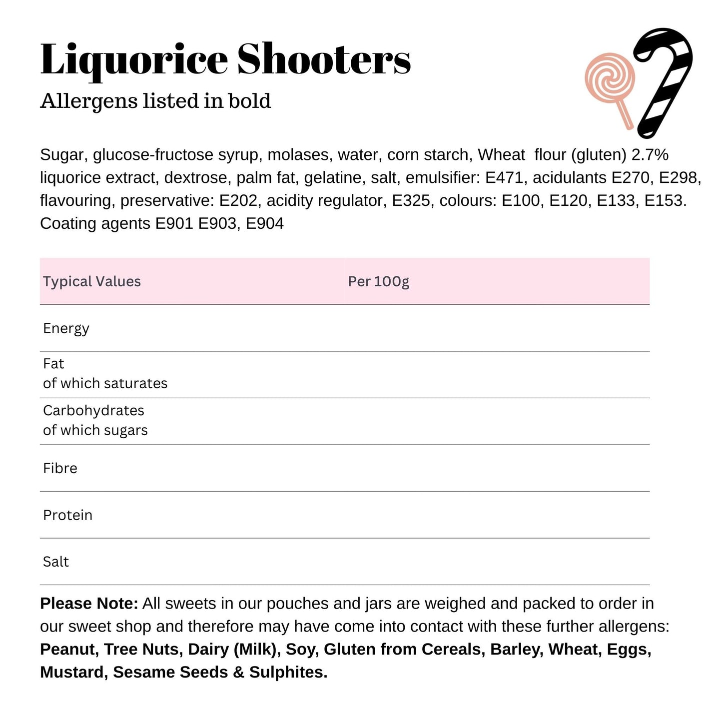 Liquorice Shooters