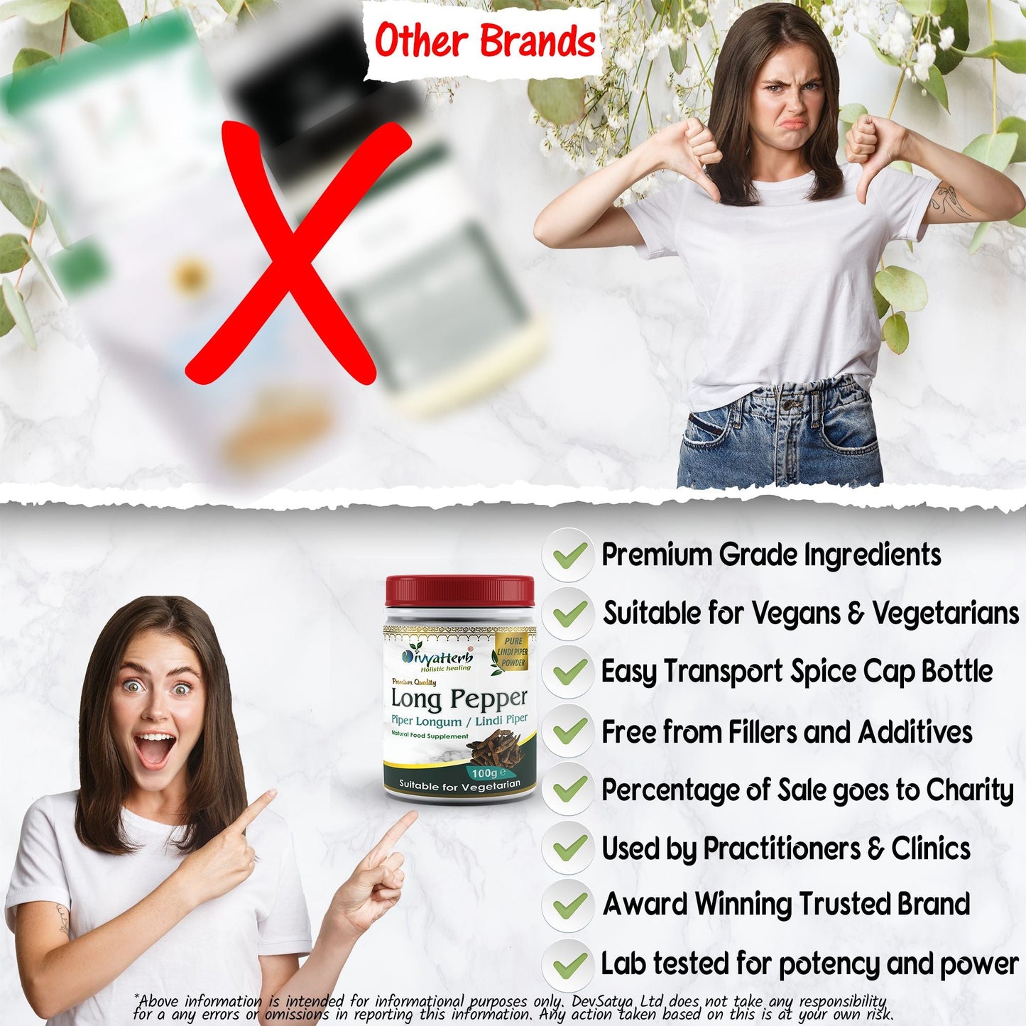 Long Pepper Powder (Piper Longum - Pippali - Lindi Piper)