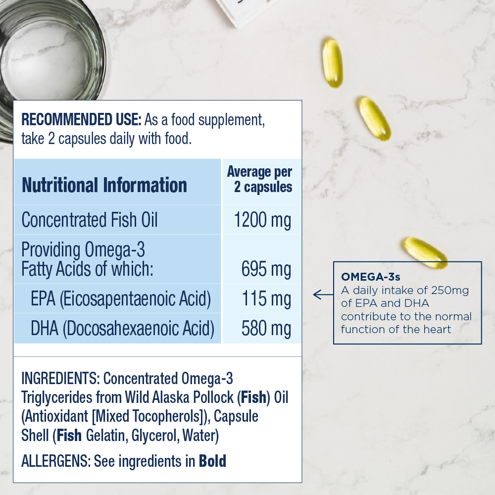 PEAK DHA Omega-3 Fish Oil Capsules
