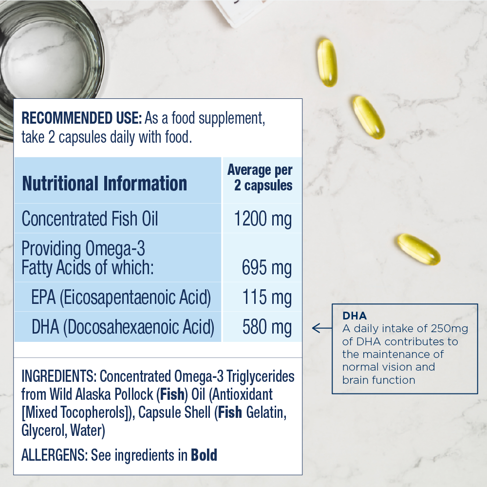 PRENATAL DHA Omega-3 Fish Oil Capsules