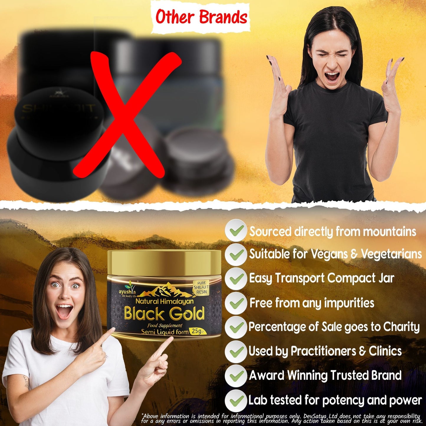 Black Gold Pure Himalayan Shilajit Resin - Natural Fulvic Acid & 85+ Trace Minerals - High Potency Energy, Focus & Immune Support - Lab Tested Ayurvedic Supplement - 25 grm