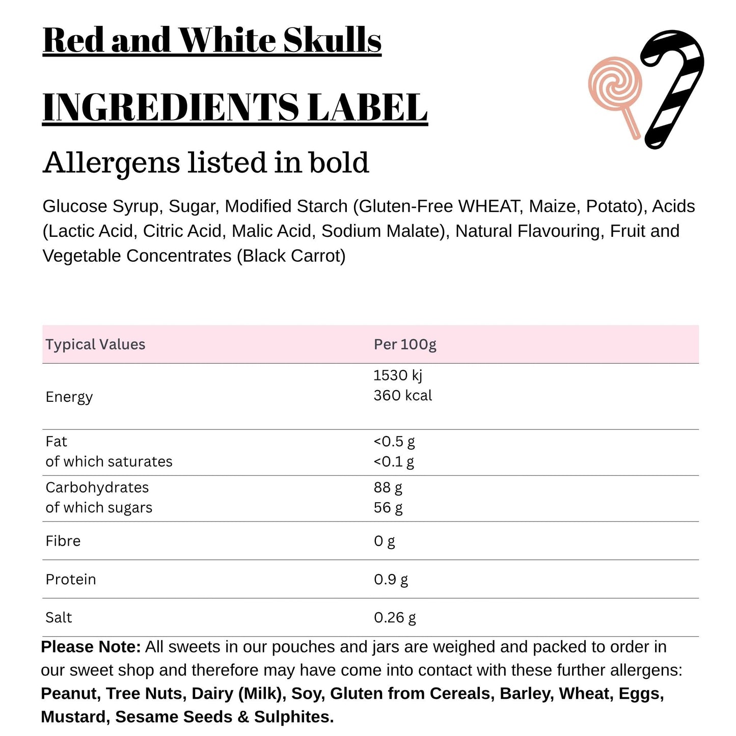 Red and White Skulls