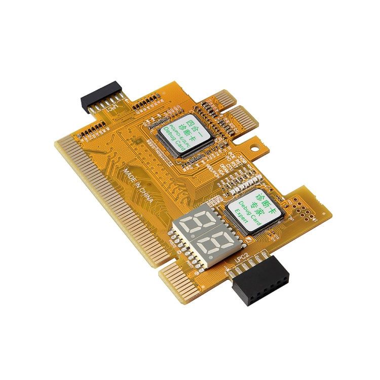 4-in-1 Desktop PC PCI-E LPC Diagnostic Card Motherboard Detection Failure Test Card