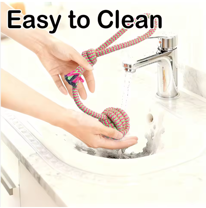 Heavy-Duty Indestructible Dog Rope Chew Toy Bite Resistant Chew Cotton Rope Dog Pet Toy Great for Puppy Teething & Outdoor Play