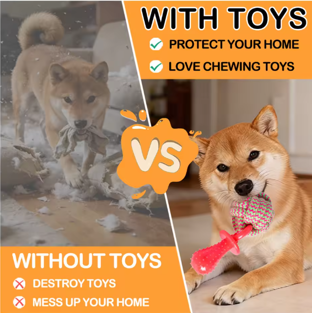 Manufacturer Wholesale OEM Custom Logo Bite Resistance Rope Knot Chew Toy for Tug Of-War and Teeth Cleaning Chew Rope Dog Toys