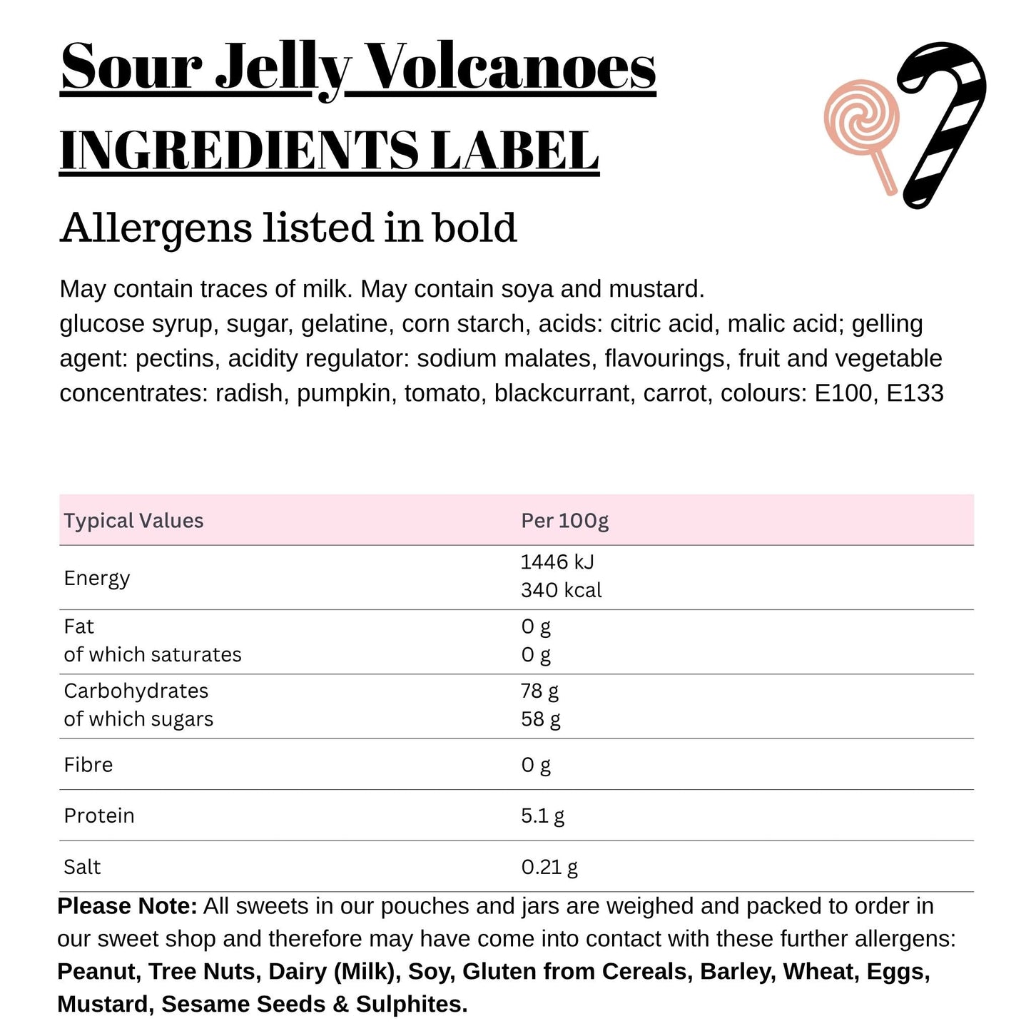 Sour Jelly Volcanoes