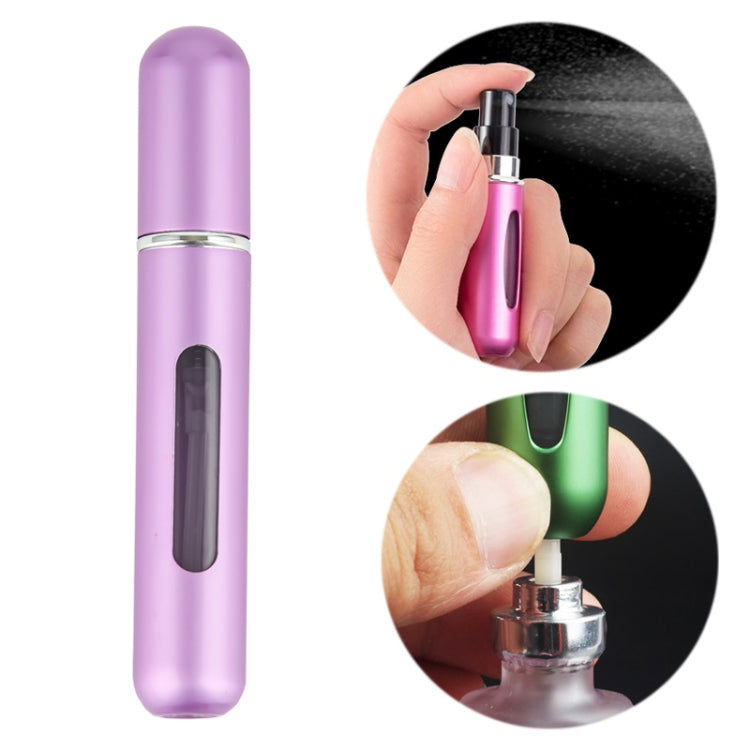 Portable Mini Aluminum Refillable Perfume Bottle Spray Empty Cosmetic Containers Atomizer, Capacity:5ml, Metal