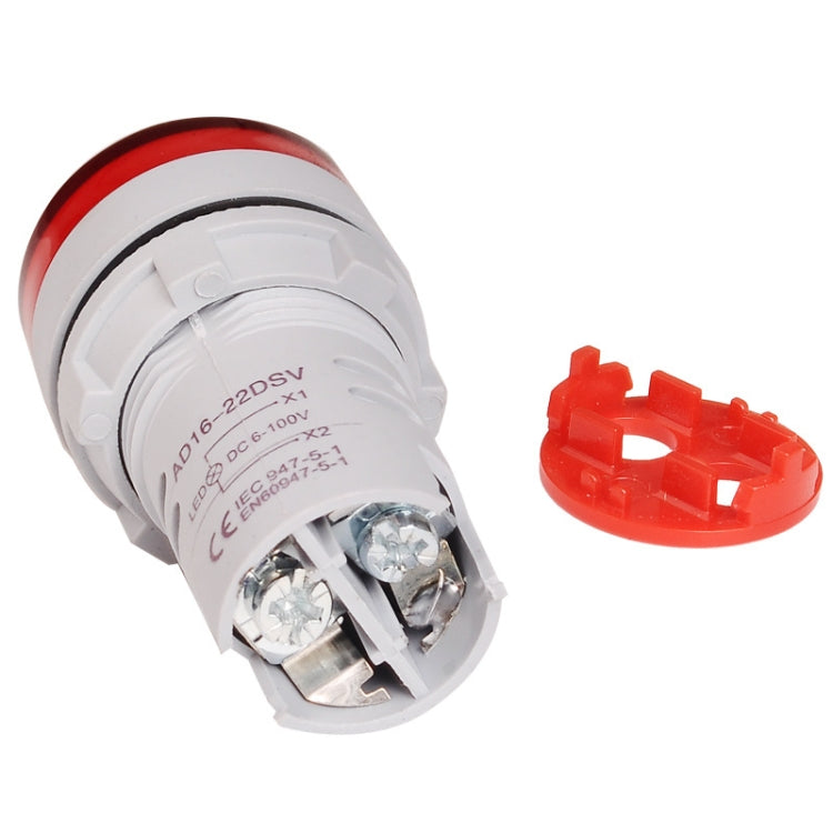 2 PCS DC Voltage Signal Indicator 22mm Round 6-100V Universal Voltmeter, 6-100V Green, 6-100V Yllow, 6-100V Red, 6-100V White, 6-100V Blue