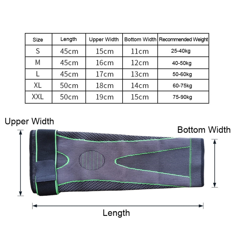Nylon Knitted Riding Sports Extended Knee Pads, L
