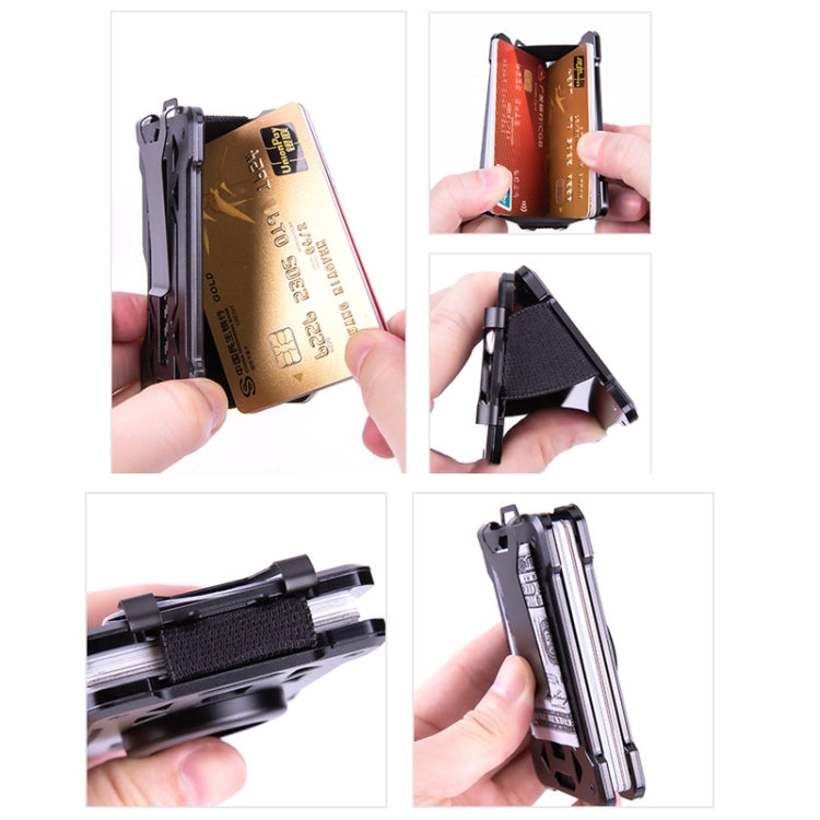 For AirTag 2nd Gen / AirTag 1st Gen Card Holder Metal Anti-Theft RFID Wallet, ak-4 B Gray, ak-4 A Black, ak-4 A Blue, ak-4 A Silver, ak-4 A Gray, ak-4 B Black, ak-4 B Silver, ak-4 B Blue
