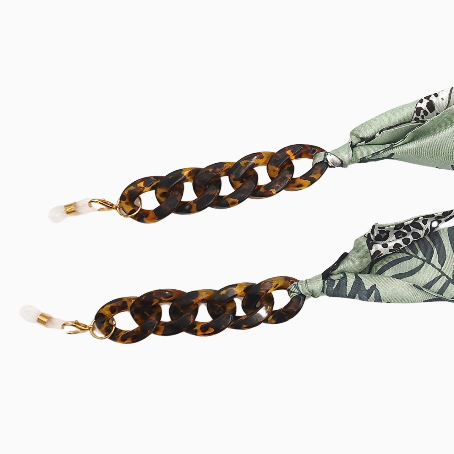 Leopard in Jungle Twill Silk Chain