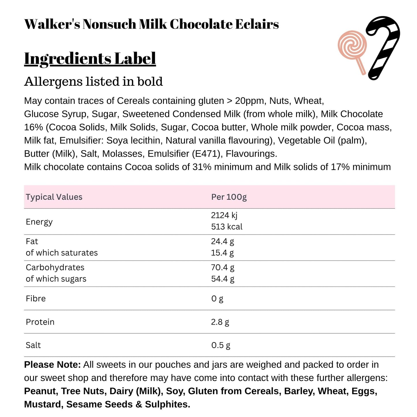 Walker's Nonsuch Milk Chocolate Eclairs