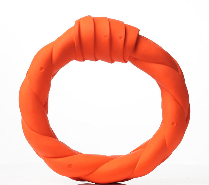 TUGME Teeth Leaking Dog Toy Can't Bite Interactive Training Inflated Ego Rubber Medium Dog Toy