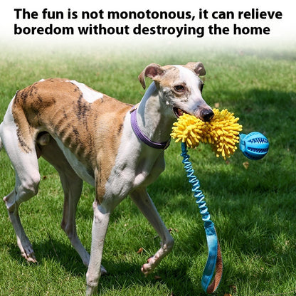 TUGME Cord Teether Bends And Hitches Bite-resistant Tug-of-war Woven Bends And Hitches Interactive Relieving Stuffy Pet Toy