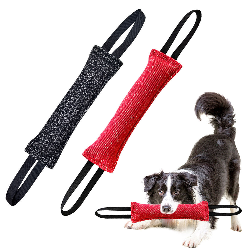 TUGME Durable Dog Bite Stick Creative Dog Tug Chew Stick For Teeth Cleaning, Ideal For Medium Breeds Stick For Interactive