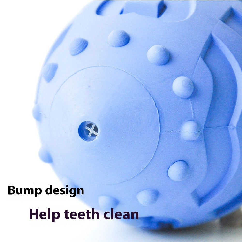 TUGME Bite-resistant Teeth Cleaning Interactive Training Ball Vocal Rugby Toy