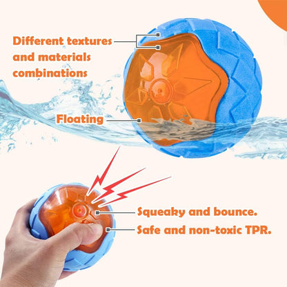 TUGME Dog Squeaky Toys Pool Toys Floating Toys For Interactive Fetch Play Dog Beach Toy
