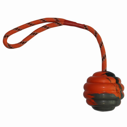 TUGME Ball Multi-color Optional Rubber Bite-resistant Molar Clean Tooth Rope Knot Interactive Training Pet Toy
