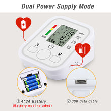 Automatic Upper Arm Blood Pressure Monitor Pulse Meter BP Machine Voice Talking