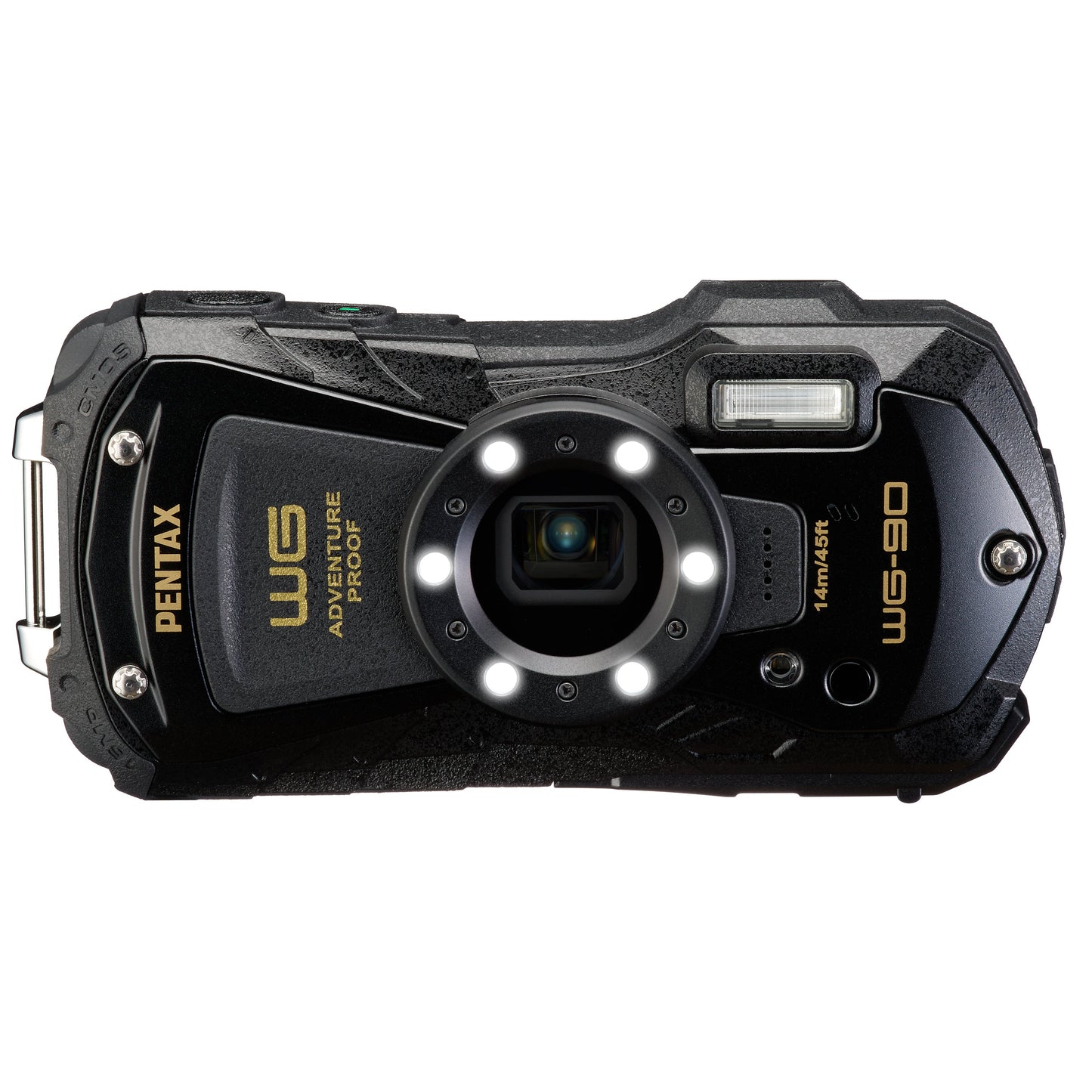 Pentax WG-90 16MP 5x Zoom Tough Compact Camera - Black
