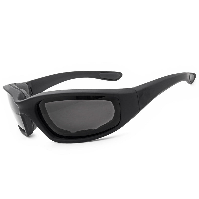 Cycling Sunglasses Chopper Outdoor Sports Glasses For Men Wrap Around UV400 Protection For Fishing Driving Glasses Wind Resistant Clear Yellow Gray Lens 3 Pack