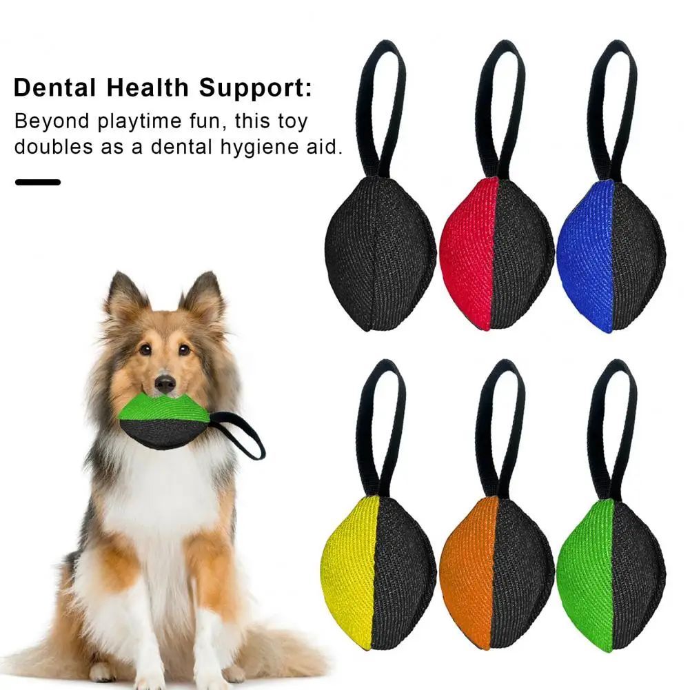 TUGME Linen Tug Toy With Pull Tab Durable Interactive Dog Training Tool For Prey Drive Retrieval Agility Development
