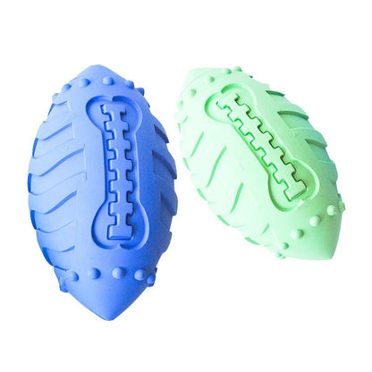 TUGME Bite-resistant Teeth Cleaning Interactive Training Ball Vocal Rugby Toy