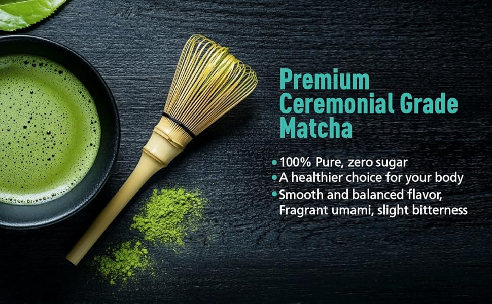 Only Self Pickup--Ceremonial Grade Organic Matcha Green Tea Powder,Premium First Harvest Unsweetened,1 0 0 Pure Matcha ForLattes,Smoothies,and Baking 60g 2.1oz