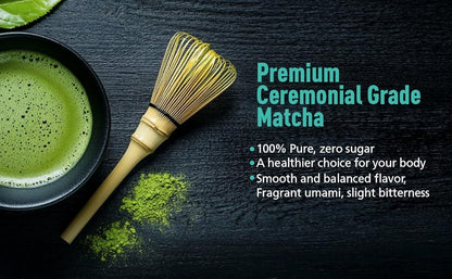 Only Self Pickup--Ceremonial Grade Organic Matcha Green Tea Powder,Premium First Harvest Unsweetened,1 0 0 Pure Matcha ForLattes,Smoothies,and Baking 60g 2.1oz