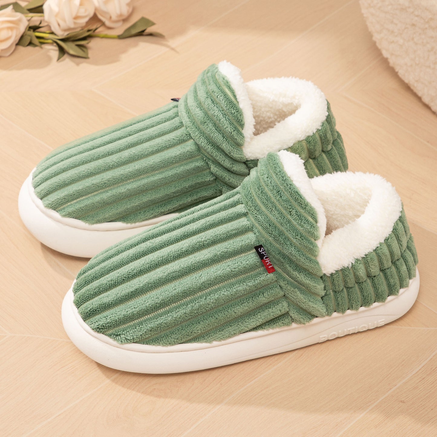 Cotton Shoes Winter Women's Home Slippers Cotton