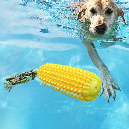 TUGME  PROKEl Dog Chew Toys Corn Stick Toy For Smal  MediumLarge Breed 5.8   Squeak Corn Stick Ropetoy