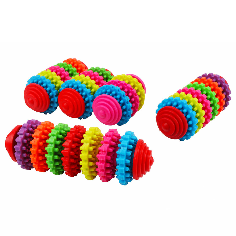 TUGME Colorful swivel pet toy dog molar