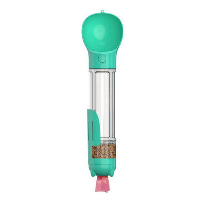 4 in 1 Pet Multi-functional Water Bottle Capacity: 300ml - 500ml