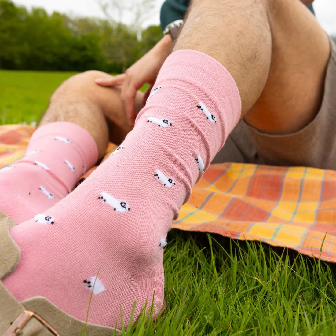 Sheep Bamboo Socks (Comfort Cuff)