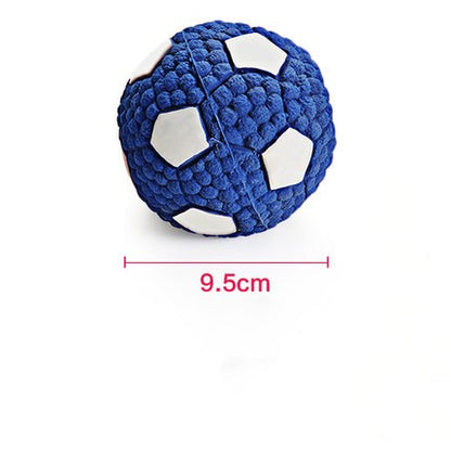 TUGME Rugby Tennis Dog Bite Sounding Ball Pet Toy